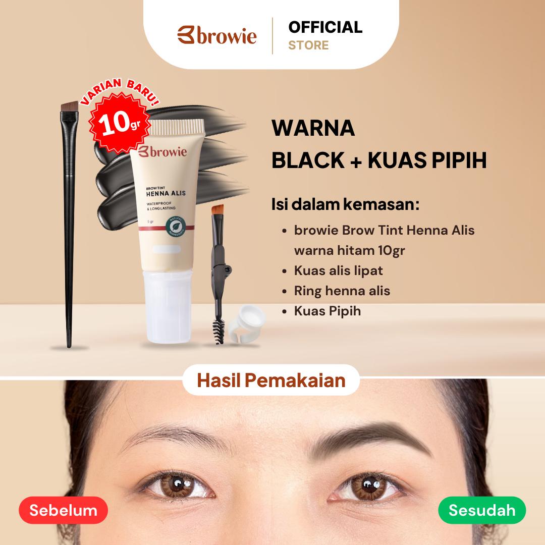 browie Brow Tint Henna Alis + Kuas Pipih