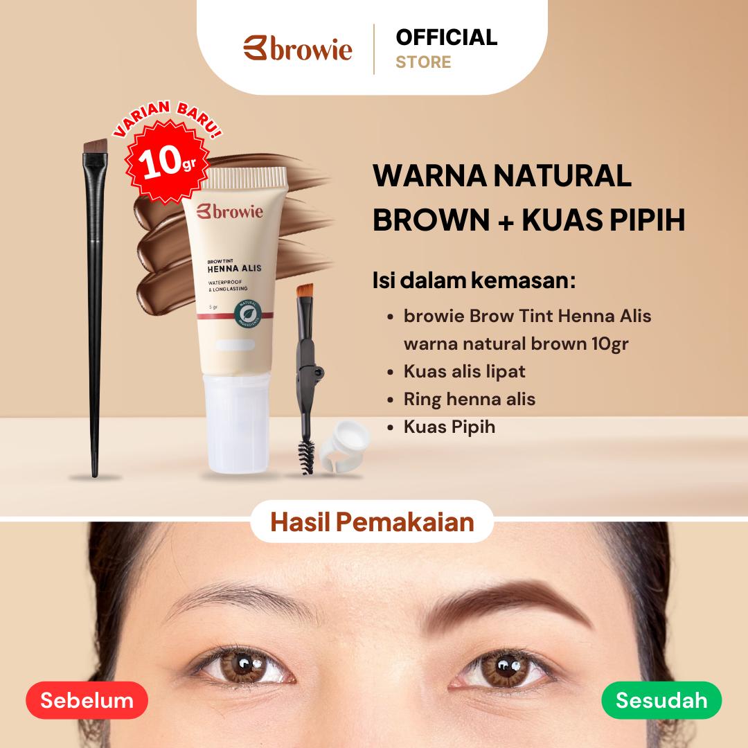 browie Brow Tint Henna Alis + Kuas Pipih
