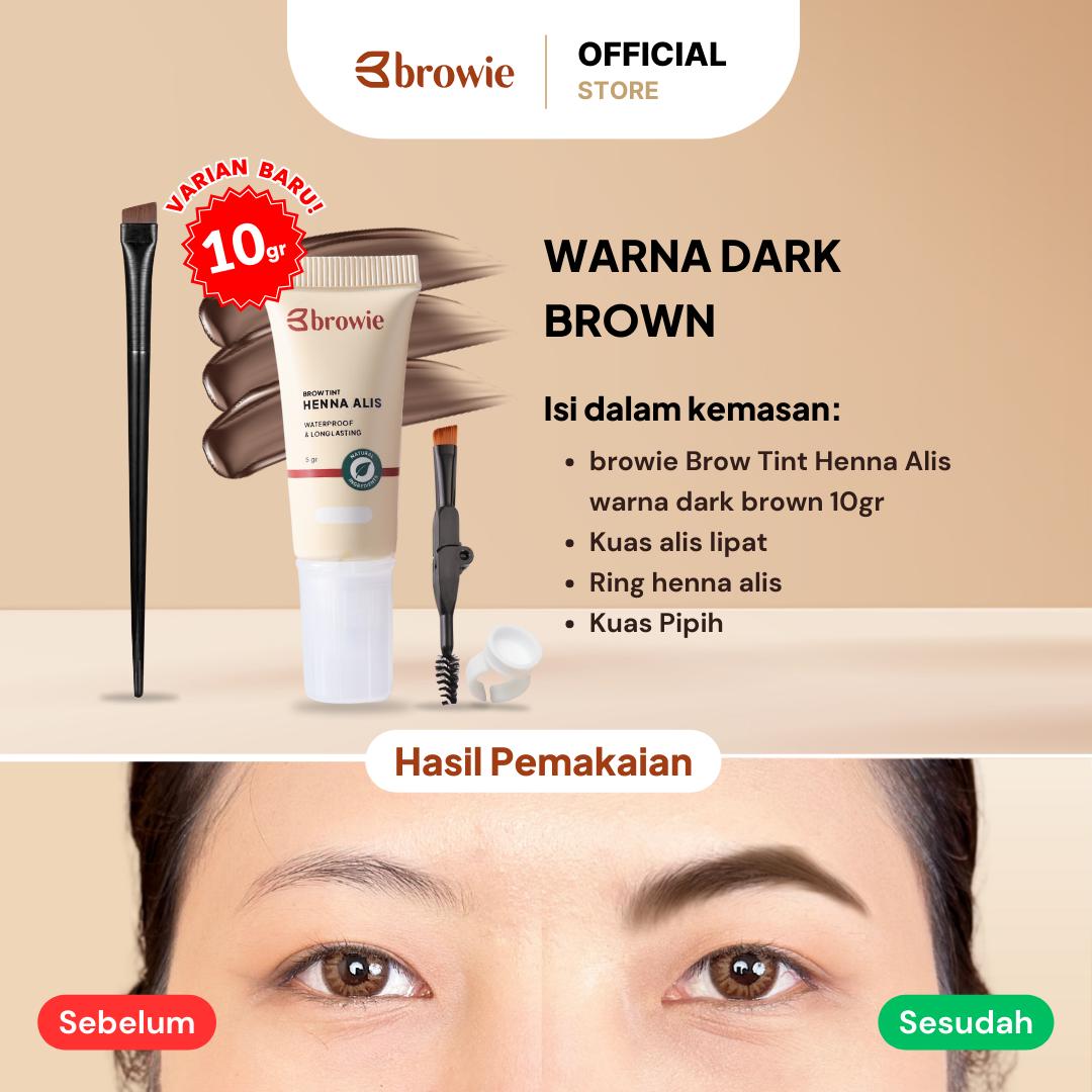 browie Brow Tint Henna Alis + Kuas Pipih